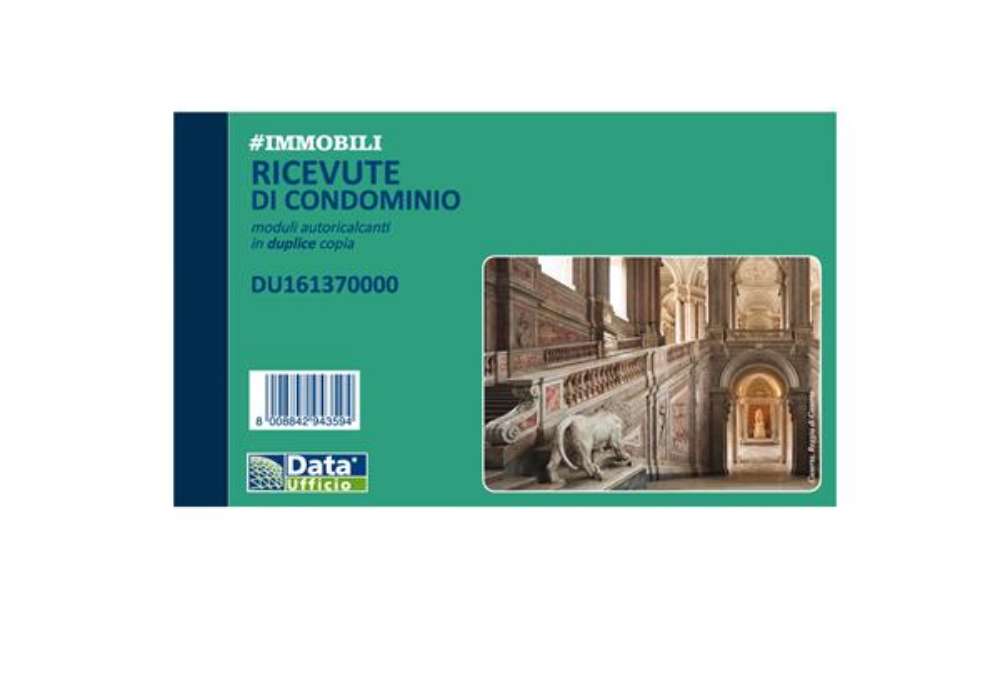 Immagine di Blocco ricevute condominio - 50/50 copie autoricalcanti - 16,8 x 10 cm - DU161370000 - Data Ufficio