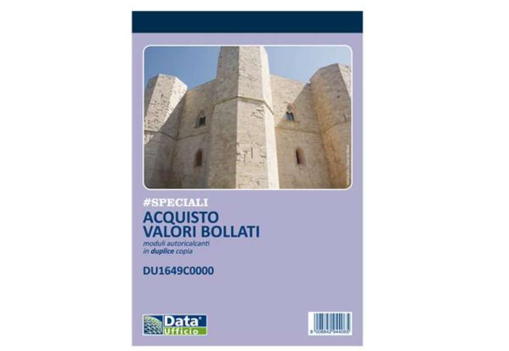 Immagine di Blocco distinta acquisto carte valori - 50/50 copie autoricalcanti - 21,5 x 14,8 cm -DU1649C0000 - D