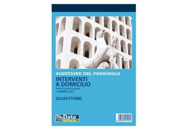 Immagine di Blocco interventi a domicilio del cliente - 50/50 copie autoric. - 21,5 x 14,8 cm - DU16577C000 - Da
