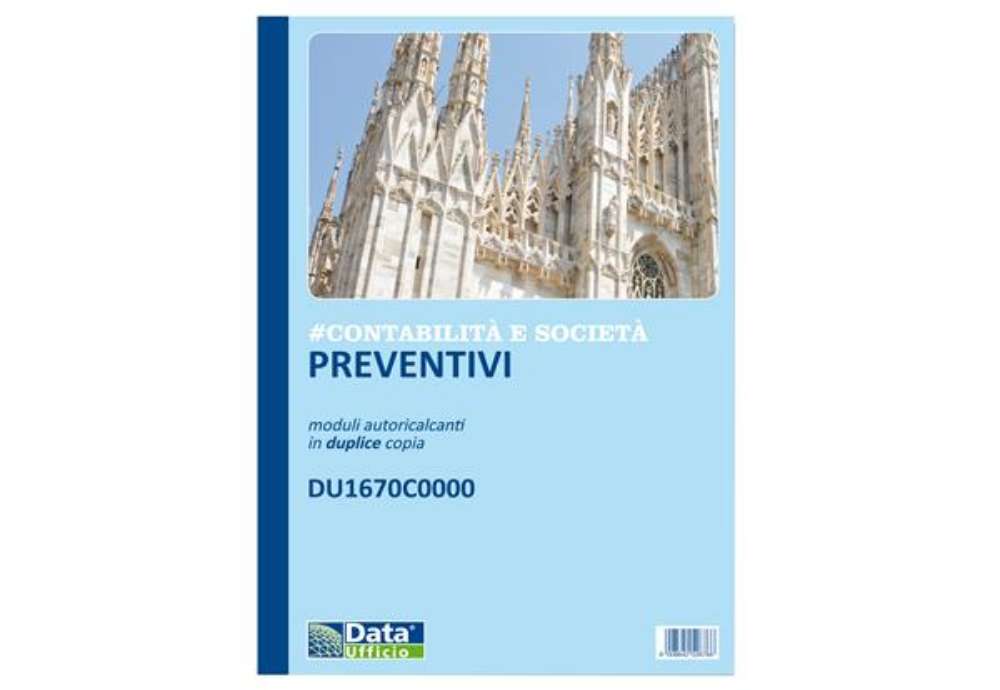 Immagine di Blocco preventivi e ordinativi per banchetti - 50/50 copie autoric. - f.to 29,7 x 21,5 cm - DU1670C0
