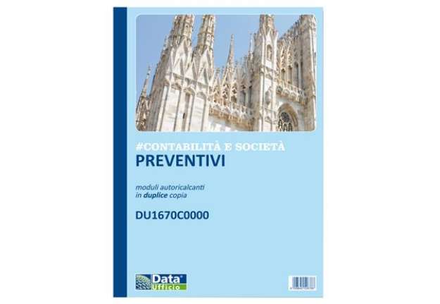 Immagine di Blocco preventivi e ordinativi per banchetti - 50/50 copie autoric. - f.to 29,7 x 21,5 cm - DU1670C0