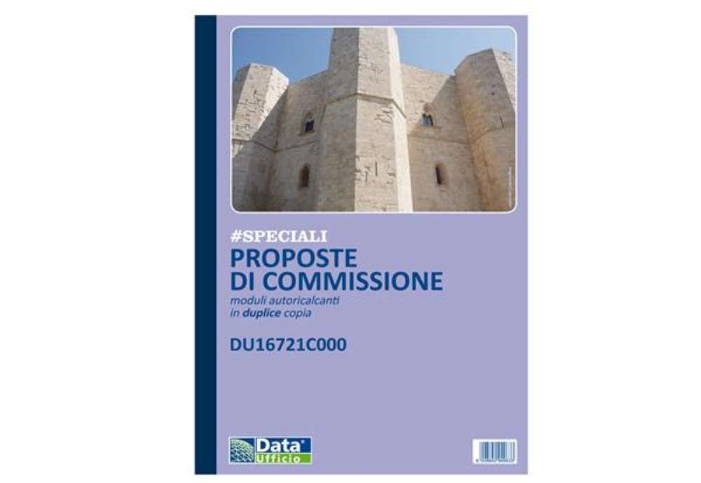 Immagine di Blocco proposto commissione - 50/50 copia autoricopiante - 29,7 x 21,5 cm - DU16721C000 - Data Uffic