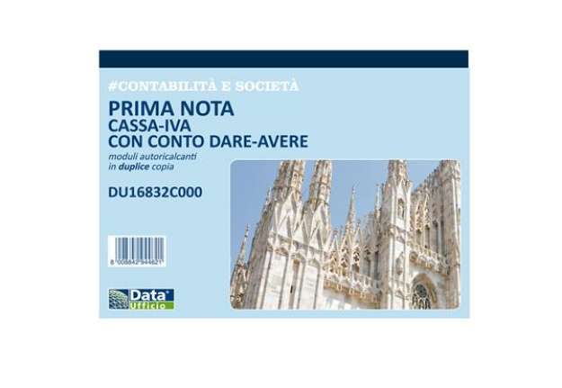 Immagine di Blocco prima nota cassa/IVA c/conto (dare/avere) - 50/50 copie autoricalcanti - 21,5 x 29,7 cm - DU1