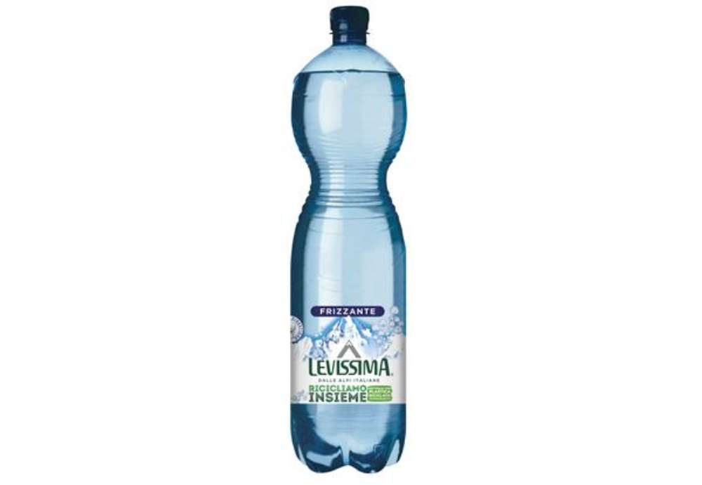 Immagine di Acqua frizzante - 1,5 L - bottiglia 45% RPET - Levissima
