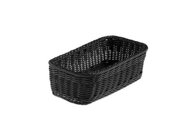 Immagine di Cestino rettangolare Vanity - in PPL - 32,5x17,5x10 cm - nero - Leone