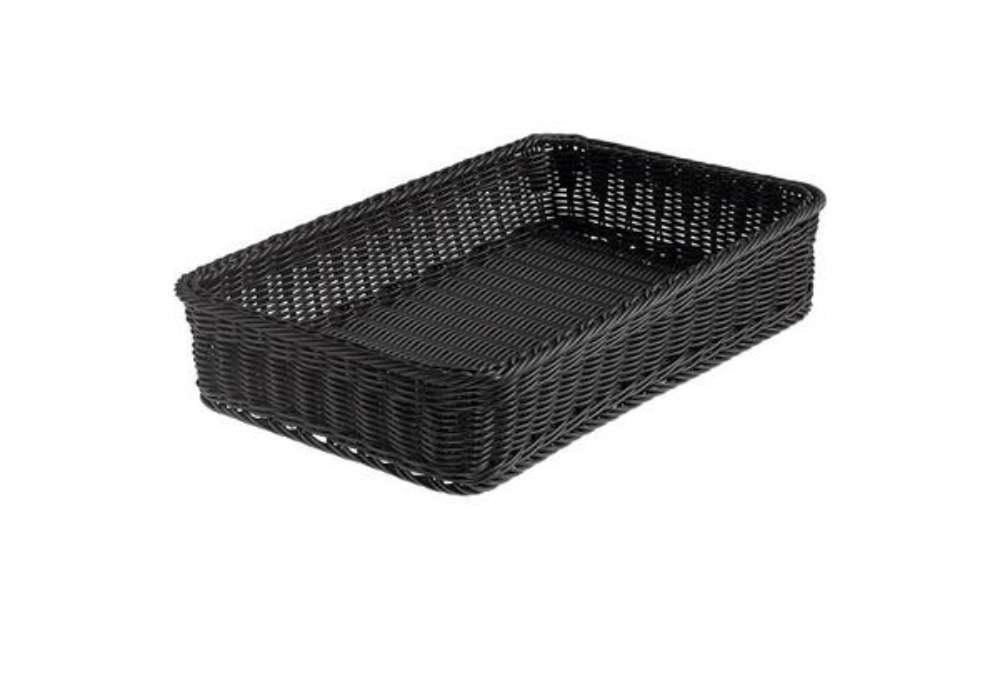 Immagine di Cestino rettangolare Vanity - in PPL - 53x32,5x10 cm - nero - Leone