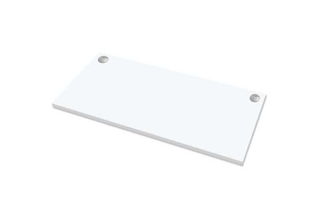 Immagine di Piano di lavoro per scrivania Cambio - 140 x 80 x 2,5 cm - bianco - Fellowes