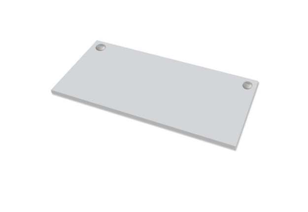 Immagine di Piano di lavoro per scrivania Cambio - 140 x 80 x 2,5 cm - grigio - Fellowes