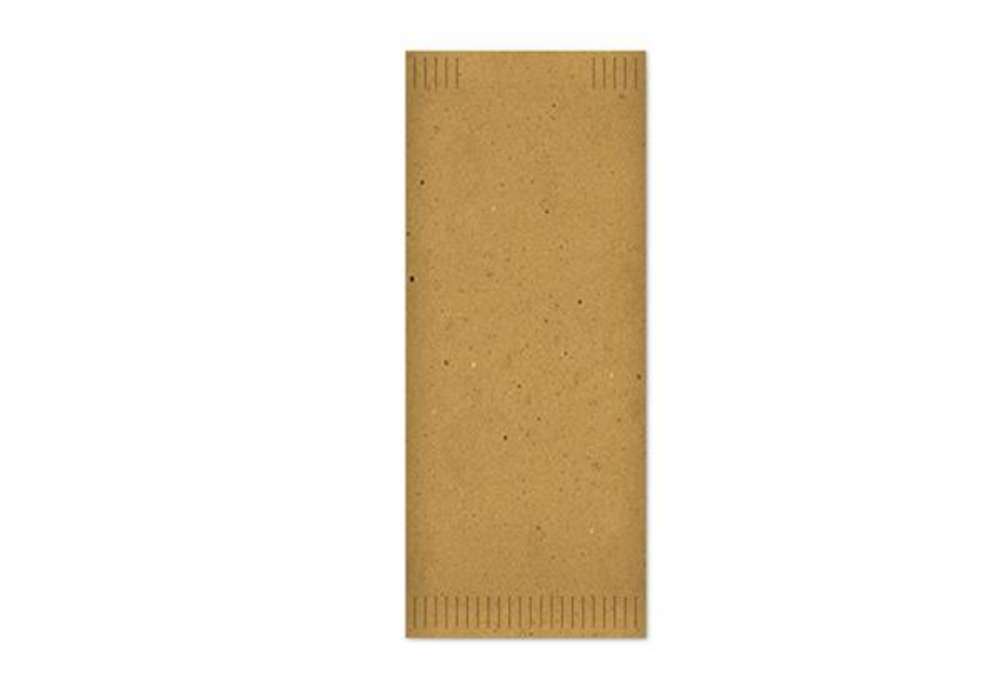 Immagine di Busta portaposate - in fibra riciclata - con tovagliolo - 38 x 38 cm - Fato - conf. 700 pezzi