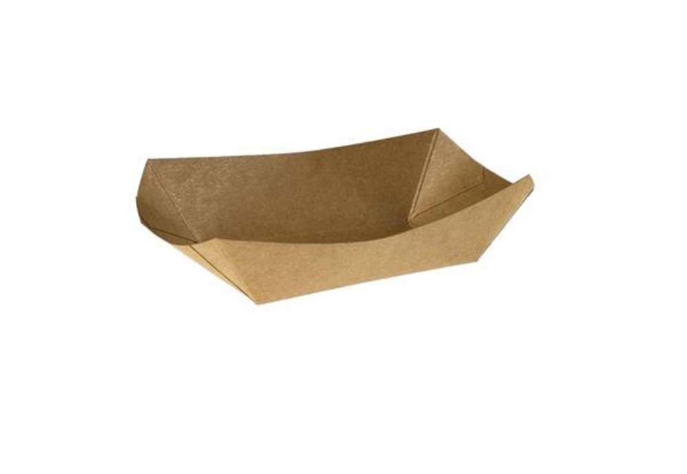 Immagine di Vaschetta Street Food - per fritti - 13 x 8,5 x 3,5 cm - Leone - conf. 125 pezzi