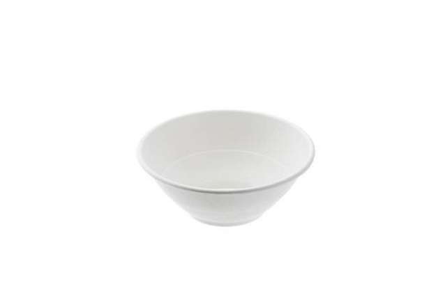 Immagine di Ciotola monouso Bio - rotonda - diametro 19,5 cm - 900 ml - cellulosa/canna da zucchero - bianco - L
