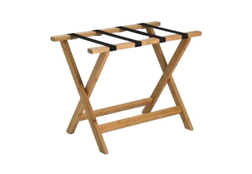 Immagine di Reggivaligia da hotel - 65 x 36 x 15 cm - bamboo - Leone