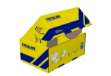 Immagine di Scatola spedizioni Postal Box - L - 40 x 27 x 17 cm - giallo/blu - Blasetti