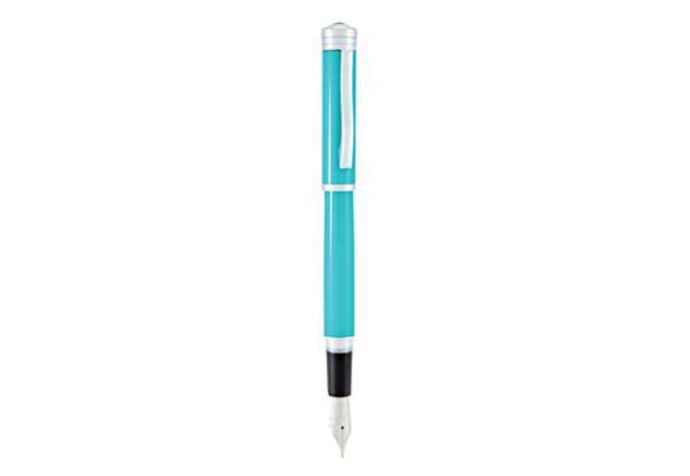 Immagine di Penna stilografica Strata - tratto medio - fusto turchese - Monteverde