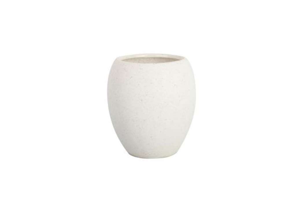 Immagine di Bicchiere porta spazzolini linea Stone - bianco - King Collection