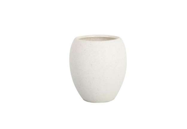 Immagine di Bicchiere porta spazzolini linea Stone - bianco - King Collection