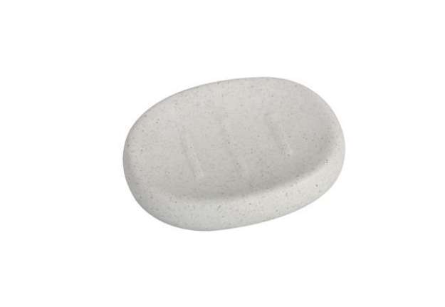 Immagine di Portasapone linea Stone - bianco - King Collection