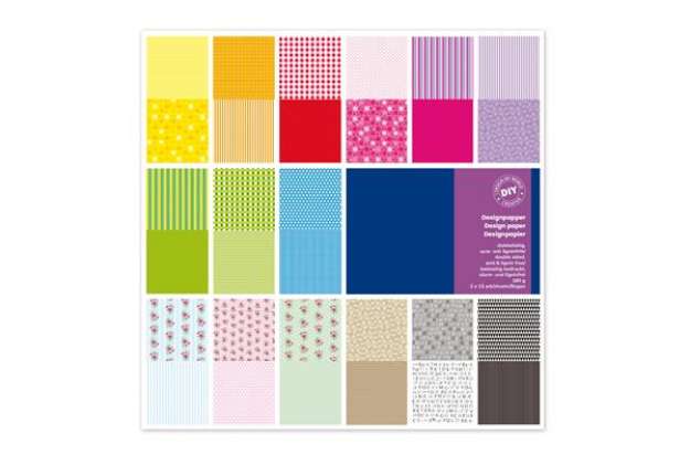 Immagine di Carta Scarpbooking Vichy - 30,5 x 30,5 cm - 180 gr/m² - colori assortiti - DECO - conf. 30 fogli