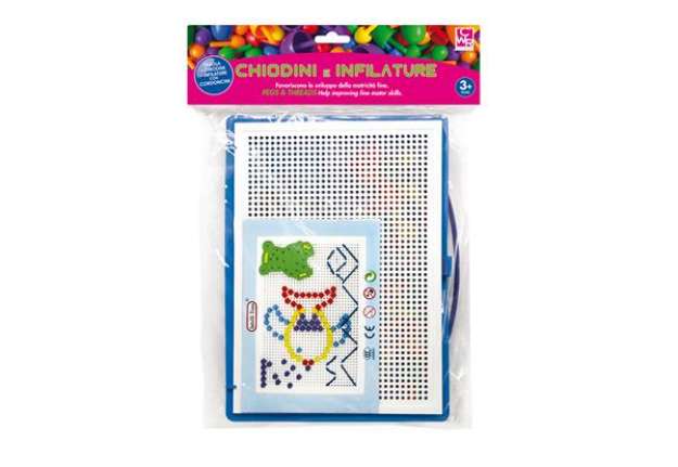 Immagine di Set chiodini e infilature in plastica - colori assortiti - CWR