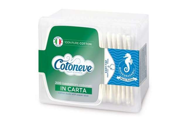 Immagine di Bastoncini puliorecchie cotonati - Cotoneve - cofanetto da 200 pezzi