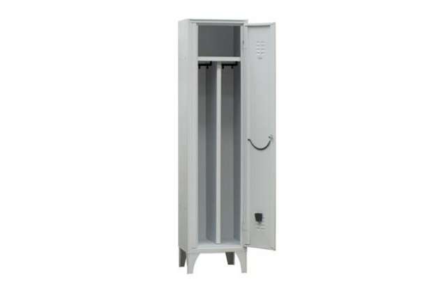 Immagine di Armadio spogliatoio in metallo - 1 vano - con divisorio - 50 x 50 x 180 cm - grigio - Fasma