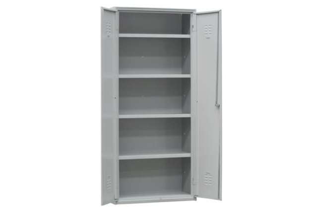 Immagine di Armadio multiuso in metallo - a 2 ante - 80 x 40 x180 cm - grigio - Fasma