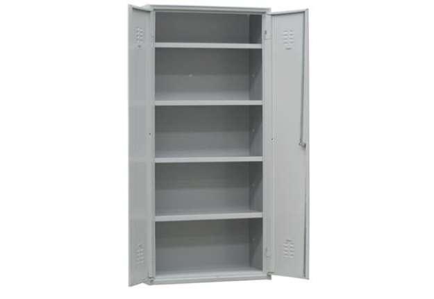 Immagine di Armadio multiuso in metallo - a 2 ante - 100 x 40 x180 cm - grigio - Fasma