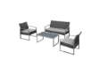 Immagine di Salotto Alicante - bianco/grigio - Garden Friend - set 4 elementi