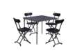 Immagine di Set pranzo Horeca - pieghevole - antracite - Garden Friend - set 5 elementi