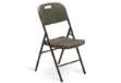 Immagine di Sedia Horeca - pieghevole - 88 x 50 x 45 cm - acciaio/HDPE - noce - Garden Friend