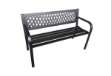 Immagine di Panca da giardino Boulevard  - 75 x 50 x 120 cm - acciaio/ABS - nero - Garden Friend