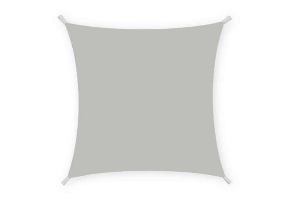 Immagine di Tenda a vela quadrata ombreggiante - 3 x 3 m - PL - cenere - X-Robust