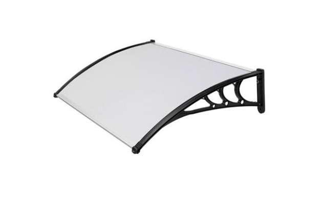 Immagine di Pensilina modulare - 120 x 80 cm - policarbonato compatto - satinato opalino - Garden Friend