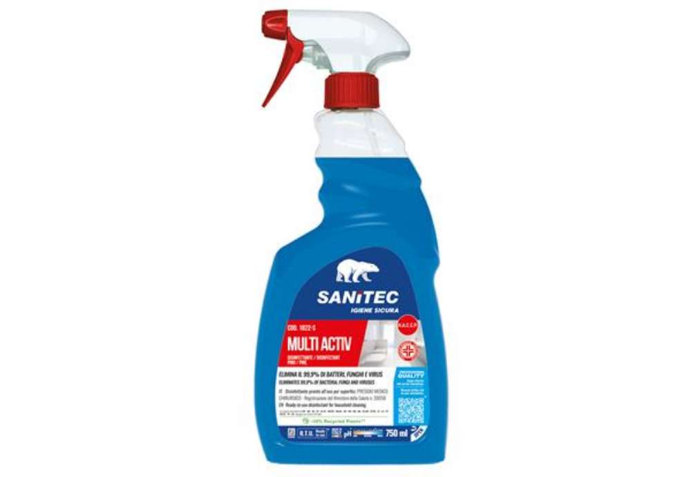Immagine di Sgrassatore disinfettante Multi Activ - trigger 750 ml - pino - Sanitec