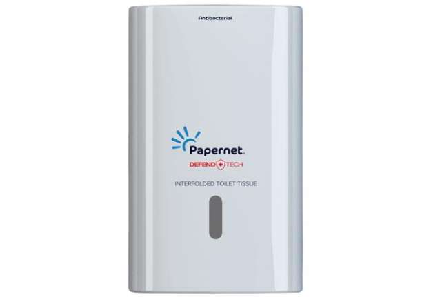 Immagine di Dispenser antibatterico Defend Tech - per carta igienica interfogliata - Papernet