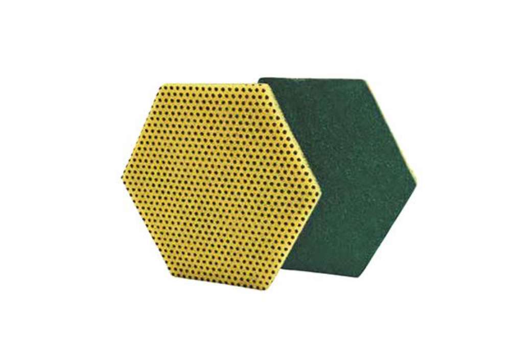 Immagine di Spugne in fibra 96Hex - doppia funzione - Scotch-Brite - conf. 15 pezzi