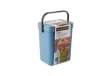 Immagine di Pattumiera Gino - per rifiuti organici - 5 L - azzurro - Perfetto