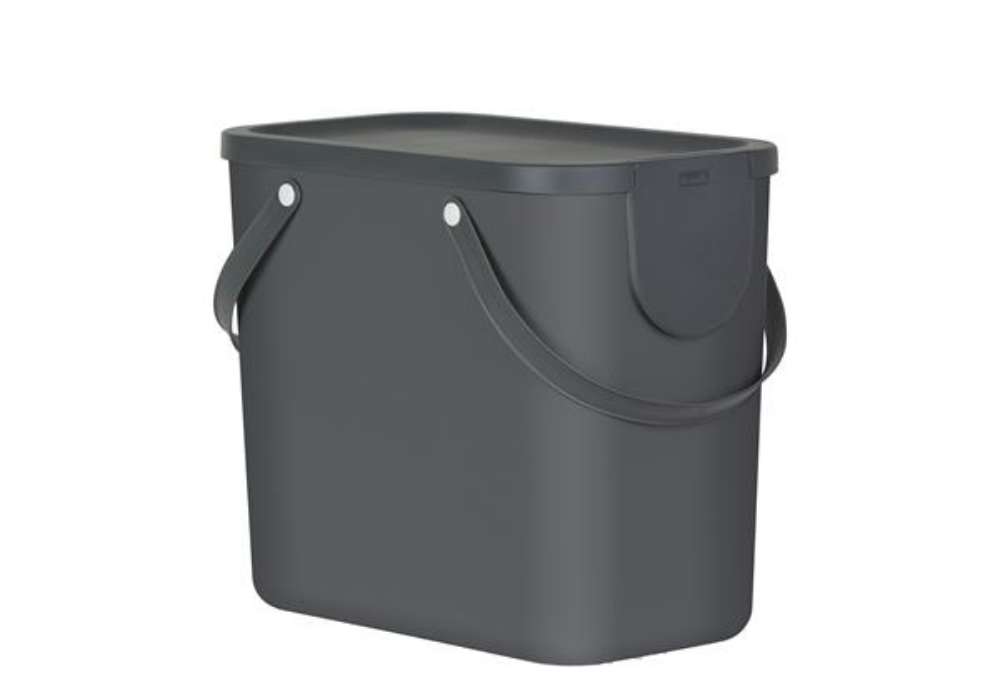 Immagine di Pattumiera Albula - 25 L - grigio antracite - Rotho