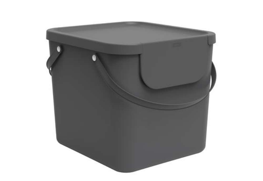Immagine di Pattumiera Albula - 40 L - grigio antracite - Rotho