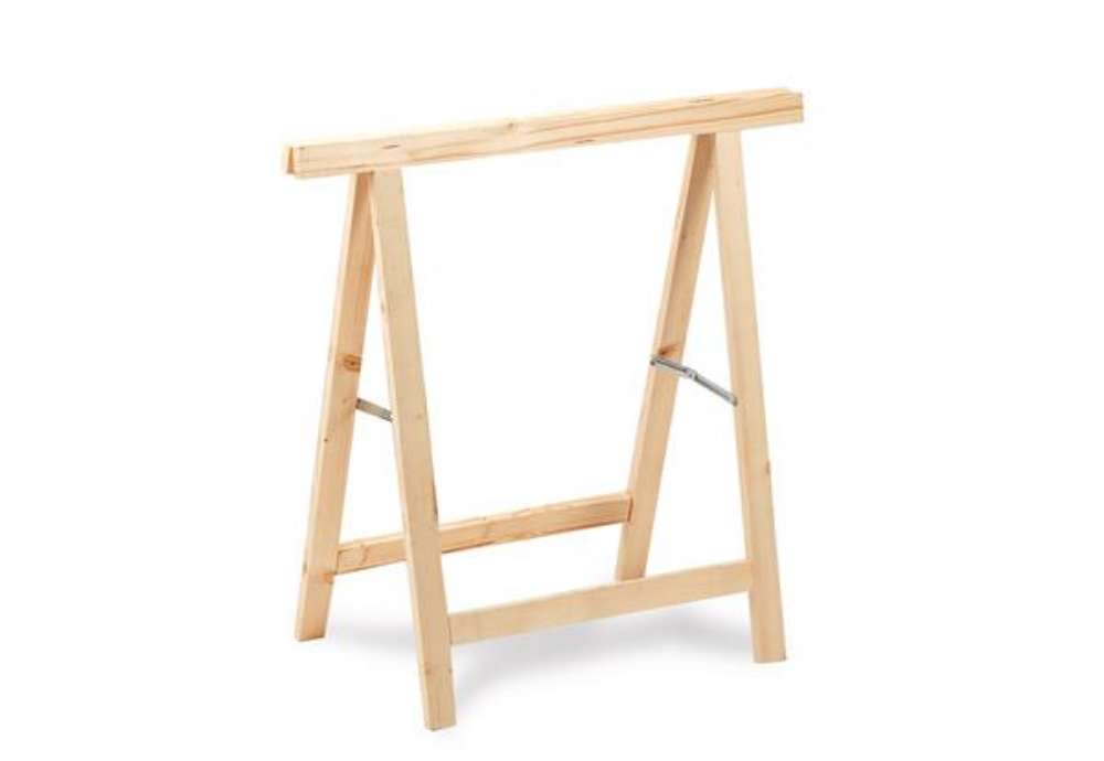 Immagine di Cavalletto - 74 x 38 x 75 cm - 100 kg - legno - X-Robust
