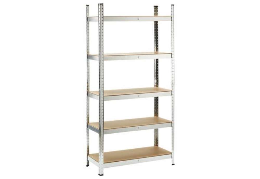 Immagine di Scaffale - 5 ripiani - 180 x 40 x 90cm - metallo/MDF - X-Robust