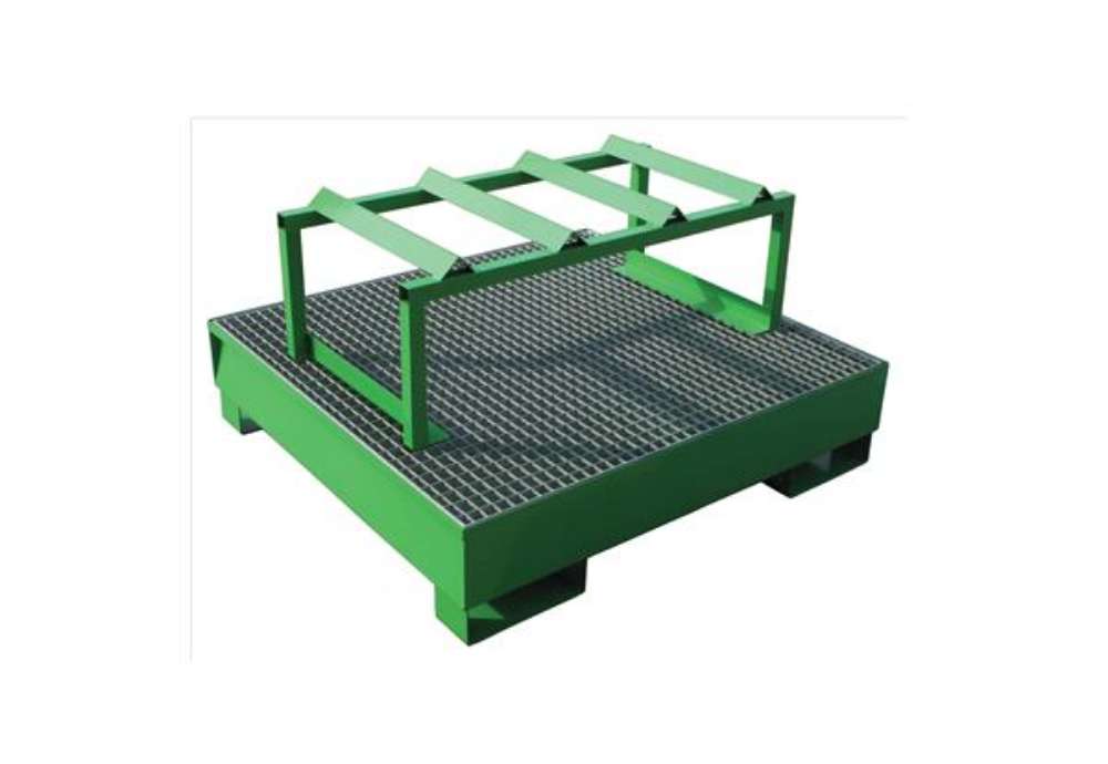 Immagine di Vasche di raccolta - a tenuta stagna - 4 fusti - 134 x 125 x 30 cm - Carvel