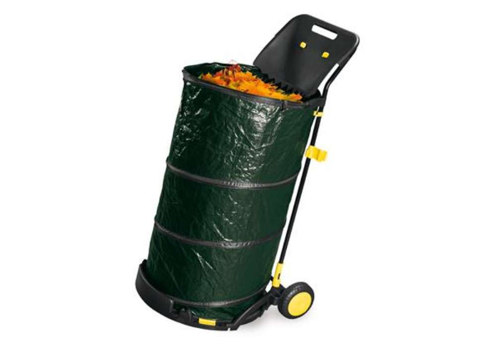 Immagine di Carrello raccoglifoglie Pop-Up - 150 L - acciaio/PE - Garden Friend