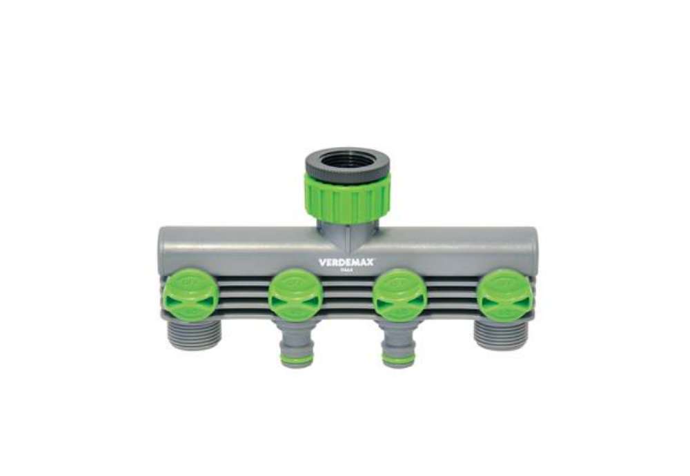 Immagine di Raccordo rubinetto - 4 uscite - Verdemax