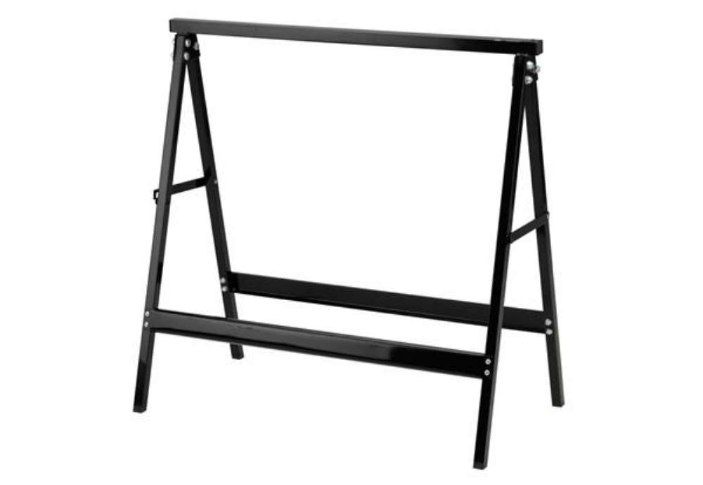 Immagine di Cavalletto - 76 x 37 x 78 cm - 100 kg - acciaio verniciato - nero - X-Robust