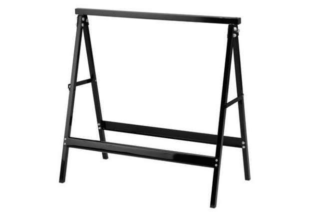 Immagine di Cavalletto - 76 x 37 x 78 cm - 100 kg - acciaio verniciato - nero - Garden Friend