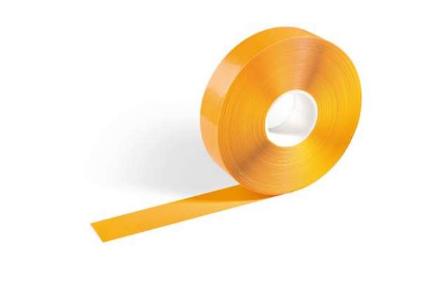 Immagine di Nastro adesivo DURALINESTRONG 50/05 1021 - permanente - 5 cm x 30 m - giallo - Durable