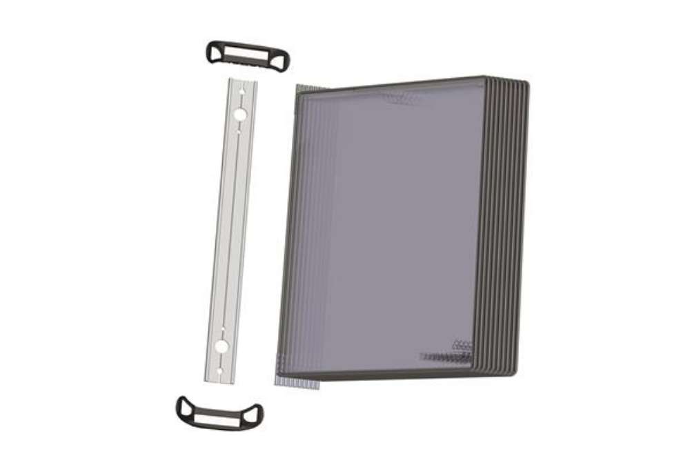 Immagine di Kit leggio magnetico - 10 buste - A4 - nero - Djois