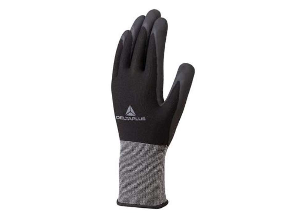 Immagine di Guanti VE724NO - maglia poliestere Spandex - taglia 09 - nero - Deltaplus