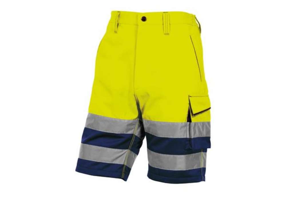 Immagine di Bermuda da lavoro PHBE2 - alta visibilità - panostyle - tg. XL - giallo fluo - Deltaplus